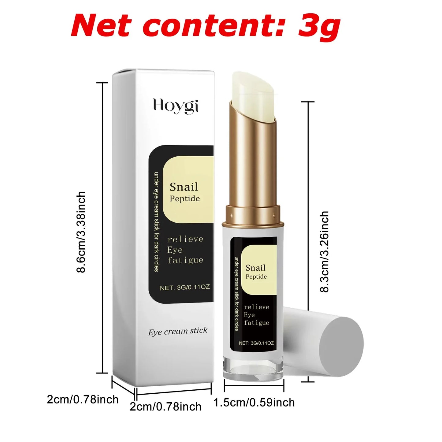 Stick Contour des Yeux Escargot & Collagène – Anti-Cernes