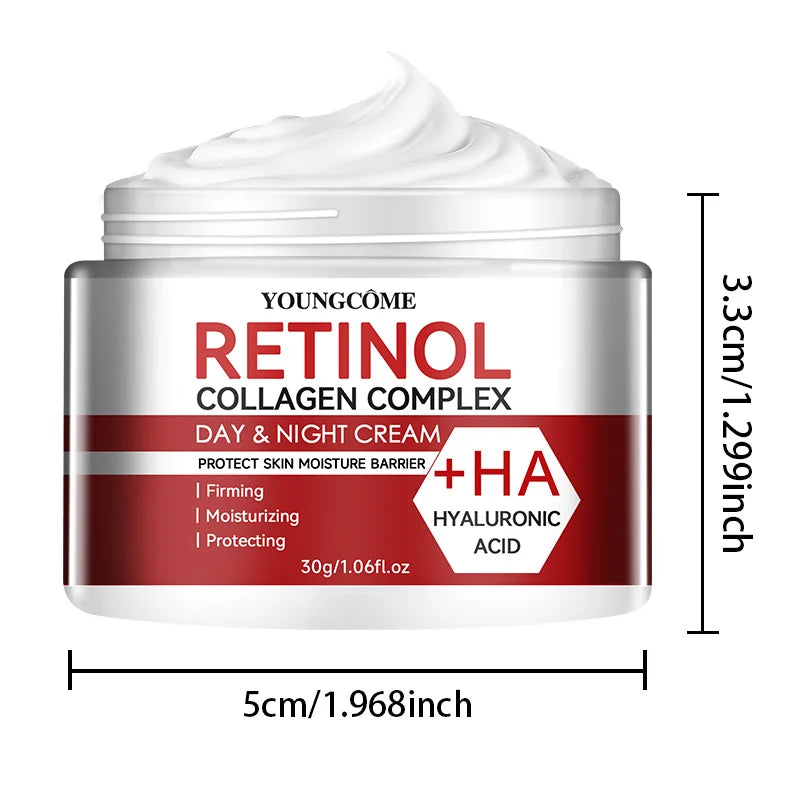 Crème Visage Rétinol & Collagène – Hydratation Intense