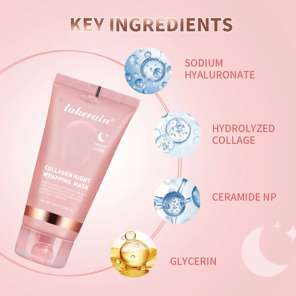 Masque Nuit Collagène Coréen — Peel-Off & Éclat Intense