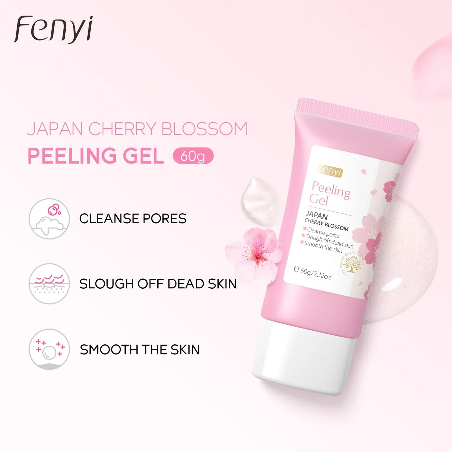 Gel Exfoliant Sakura — Nettoyage Profond & Éclat Naturel