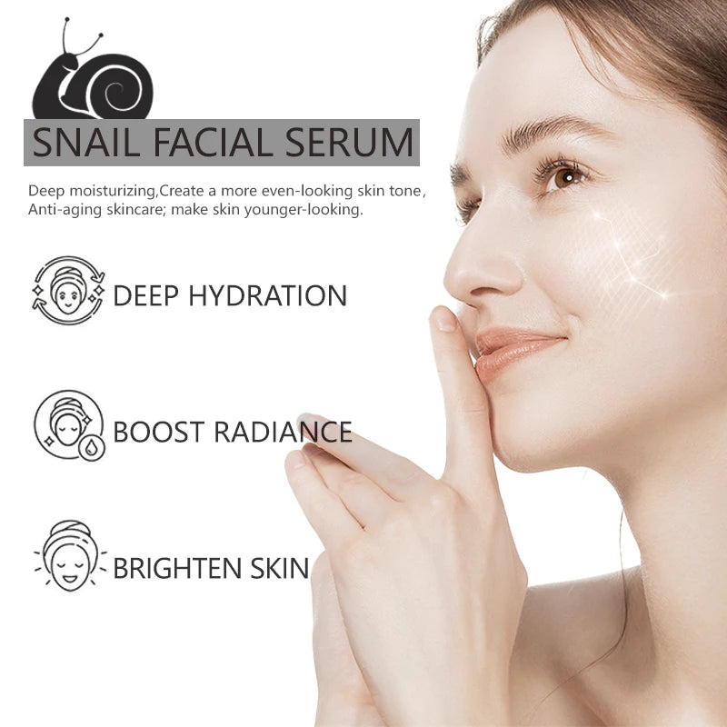 Sérum Mucine d'Escargot – Niacinamide, Acide Hyaluronique & Collagène