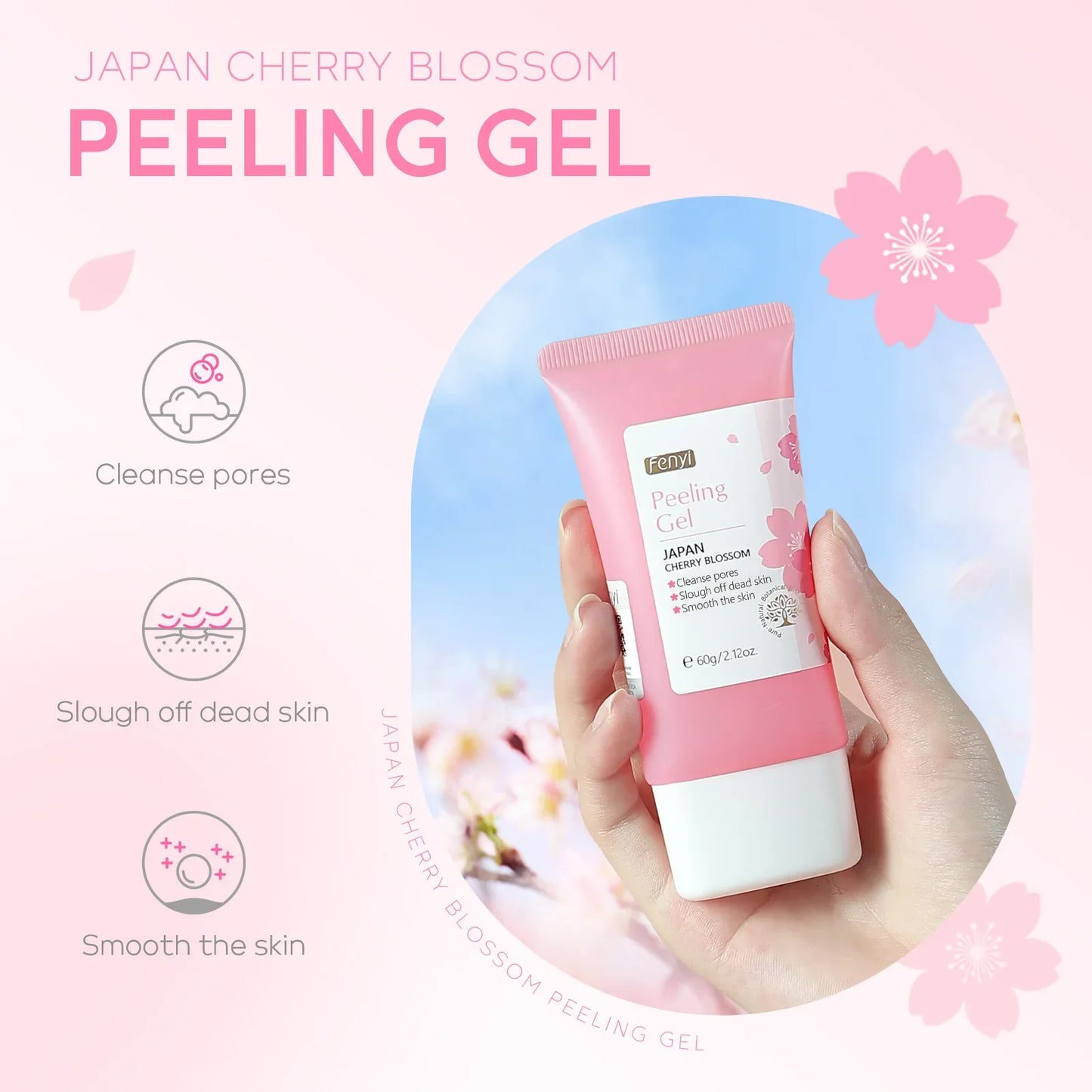 Gel Exfoliant Sakura — Nettoyage Profond & Éclat Naturel