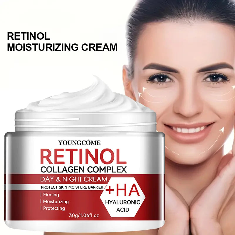 Crème Visage Rétinol & Collagène – Hydratation Intense