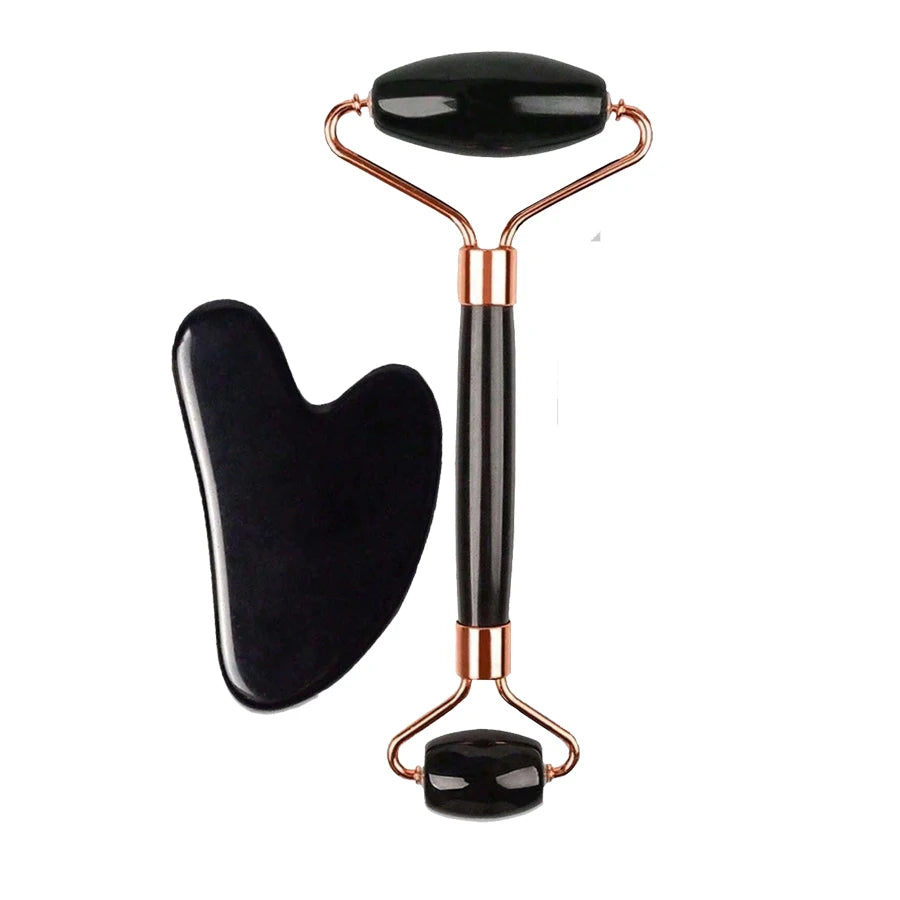 Set Ice Roller + Gua Sha — Lifting, Drainage & Éclat Immédiat