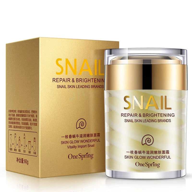 Crème Bave d'Escargot & Collagène — Anti-âge & Éclat Unifié