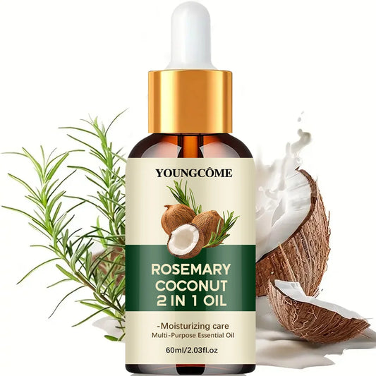 Huile Capillaire Romarin & Coco – Fortifie et Nourrit les Cheveux