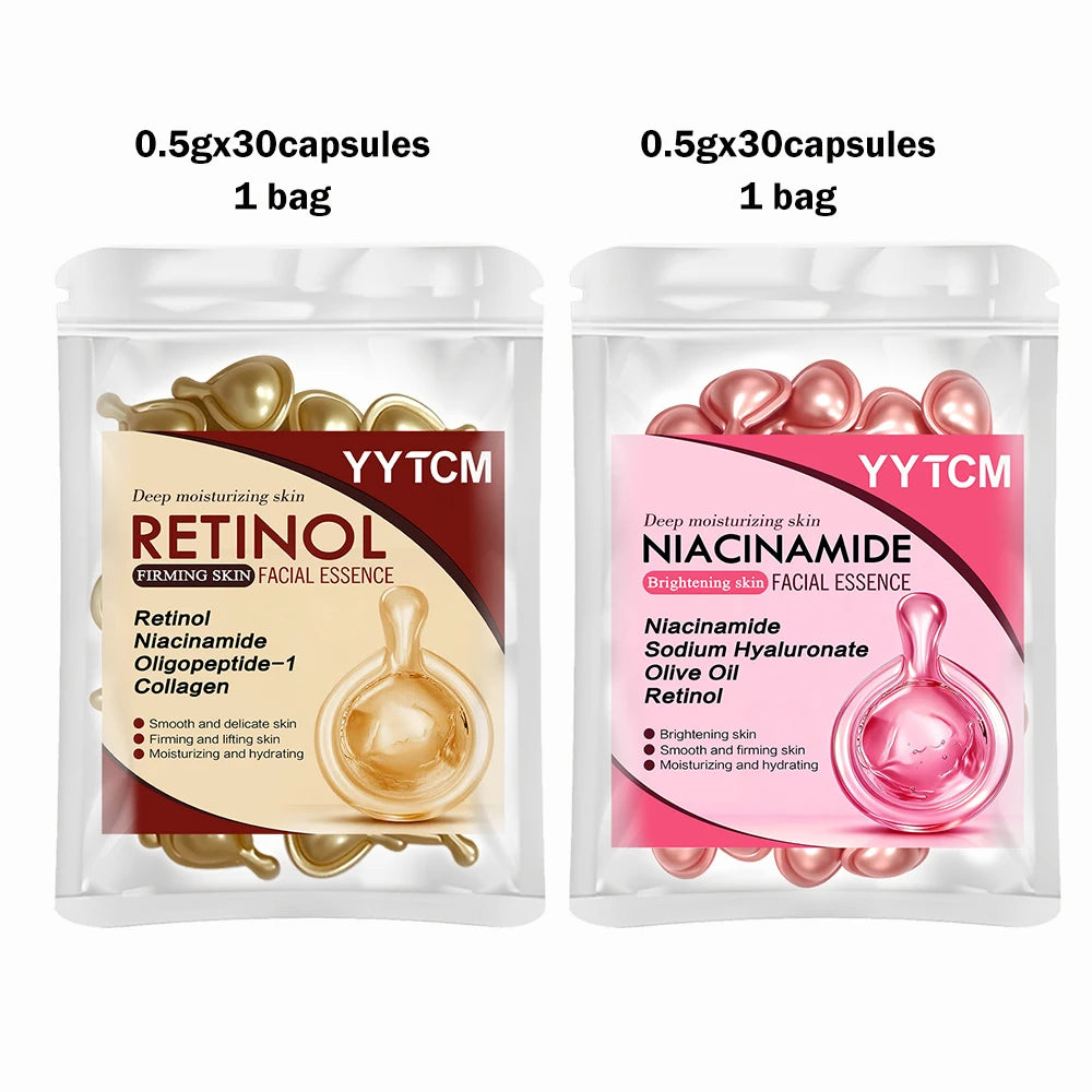 Capsules Niacinamide & Rétinol — Sérum Concentré Anti-taches