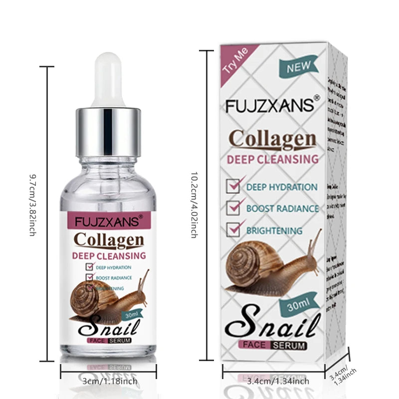 Sérum Mucine d'Escargot – Niacinamide, Acide Hyaluronique & Collagène