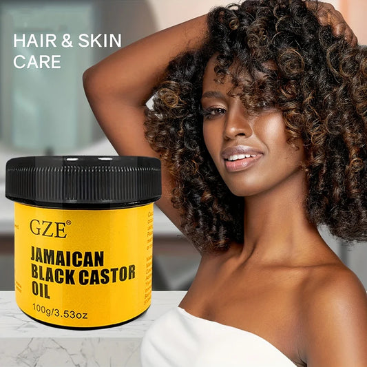 Huile de Ricin Jamaïcaine Pressée à Froid – Fortifie Cheveux & Cuir Chevelu