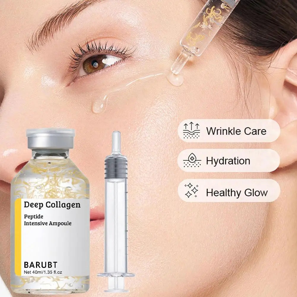 Sérum Essence Collagène Soie Coréen – Peptides Revitalisants