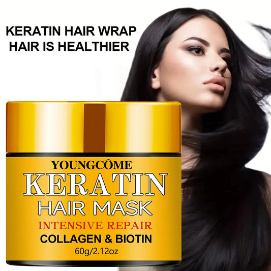 Masque Capillaire Réparateur Biotine, Collagène & Kératine