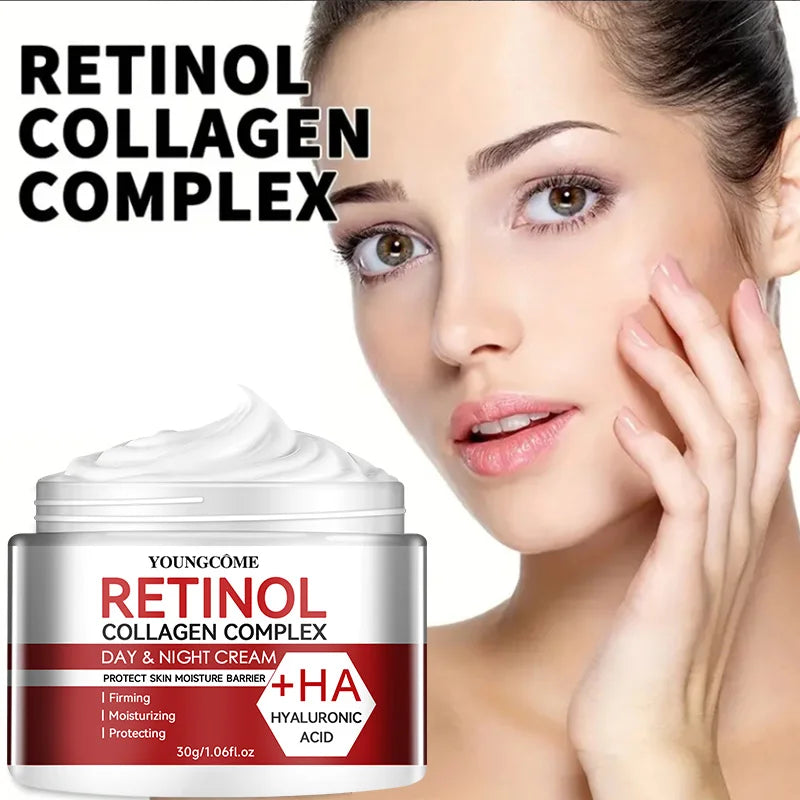 Crème Visage Rétinol & Collagène – Hydratation Intense