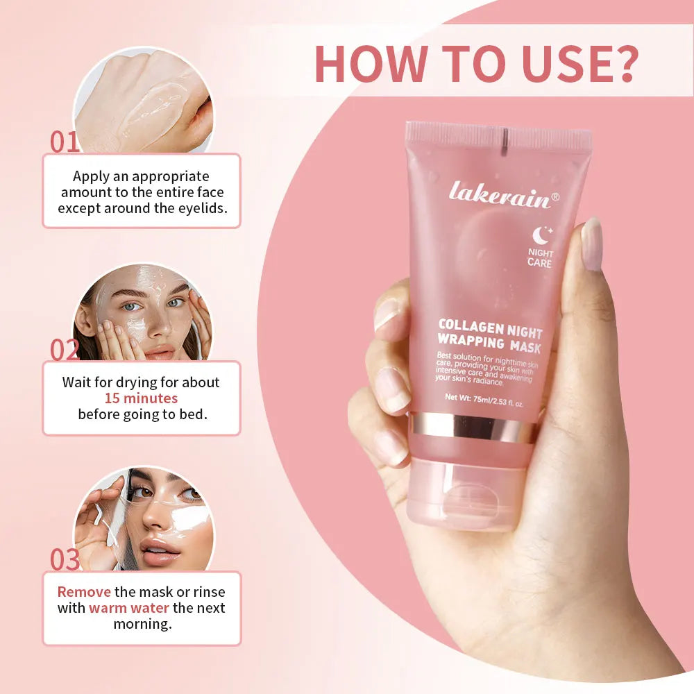 Masque Nuit Collagène Coréen — Peel-Off & Éclat Intense