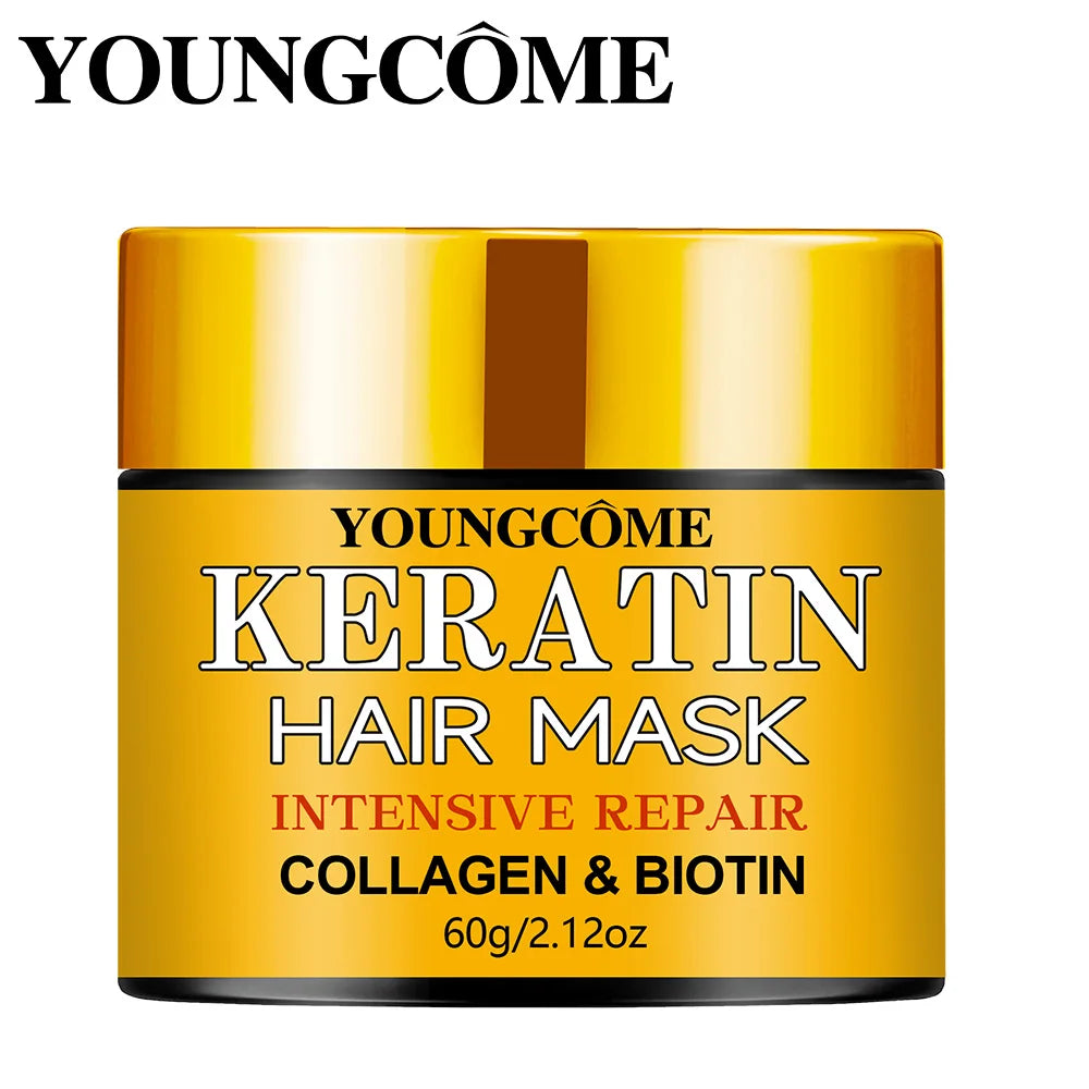 Masque Capillaire Réparateur Biotine, Collagène & Kératine