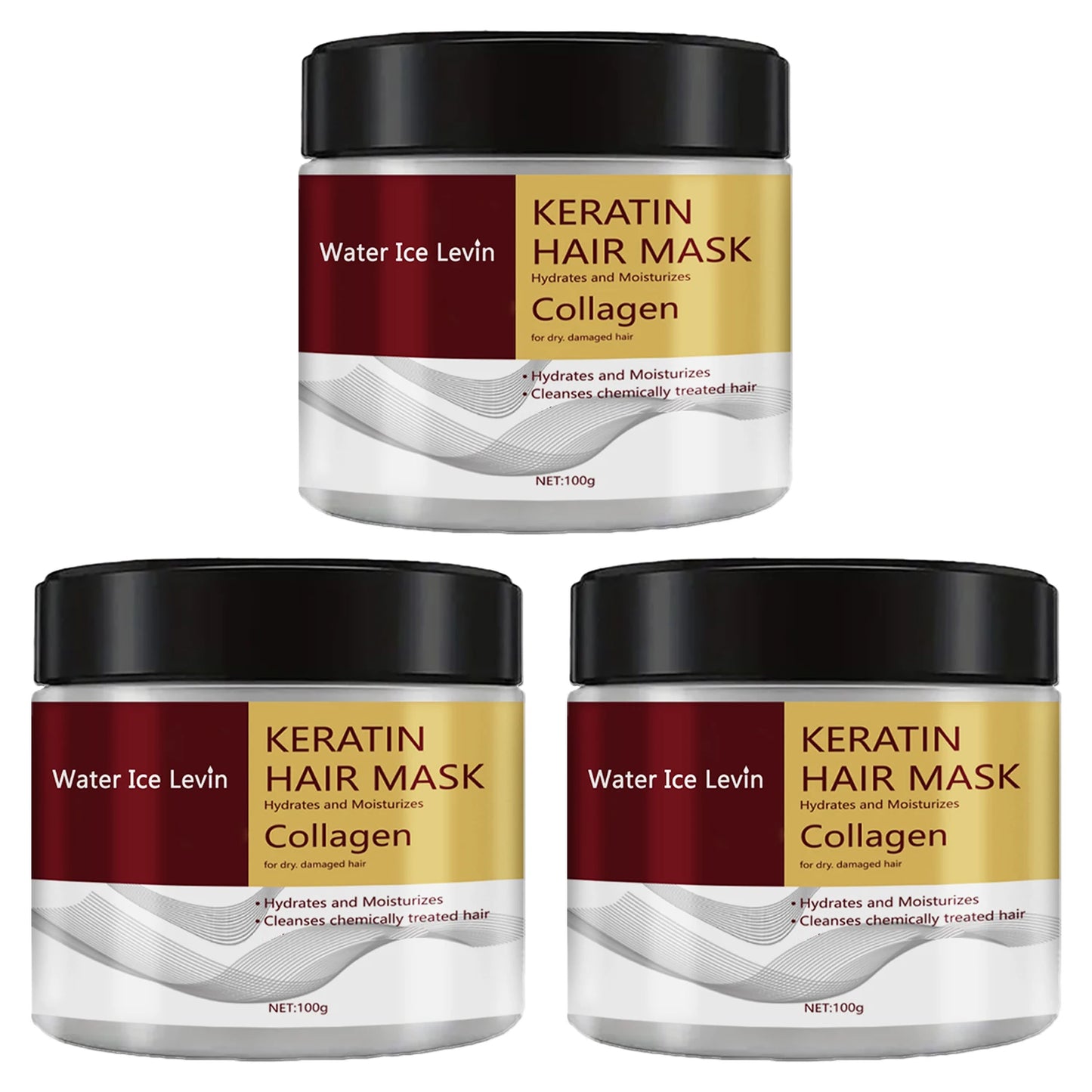 Masque Capillaire Collagène & Kératine – Anti-Frisottis & Contrôle du Gras