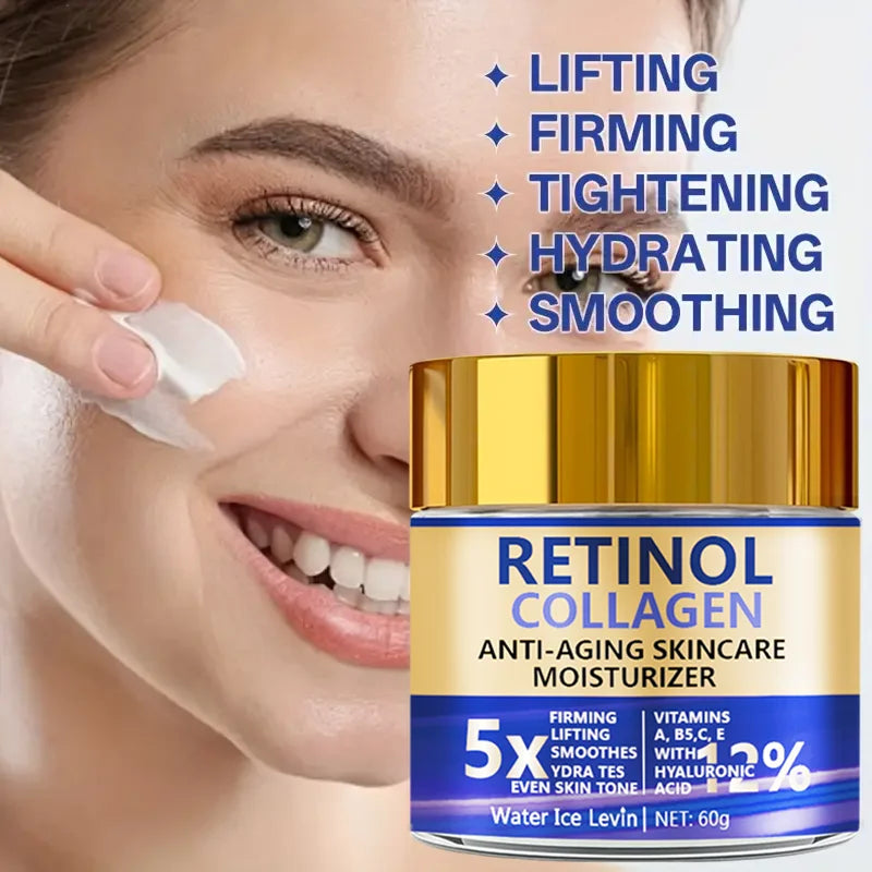 Crème Visage Rétinol & Collagène – Fermeté & Hydratation