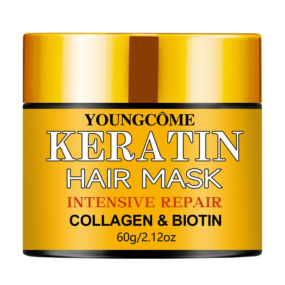 Masque Capillaire Réparateur Biotine, Collagène & Kératine