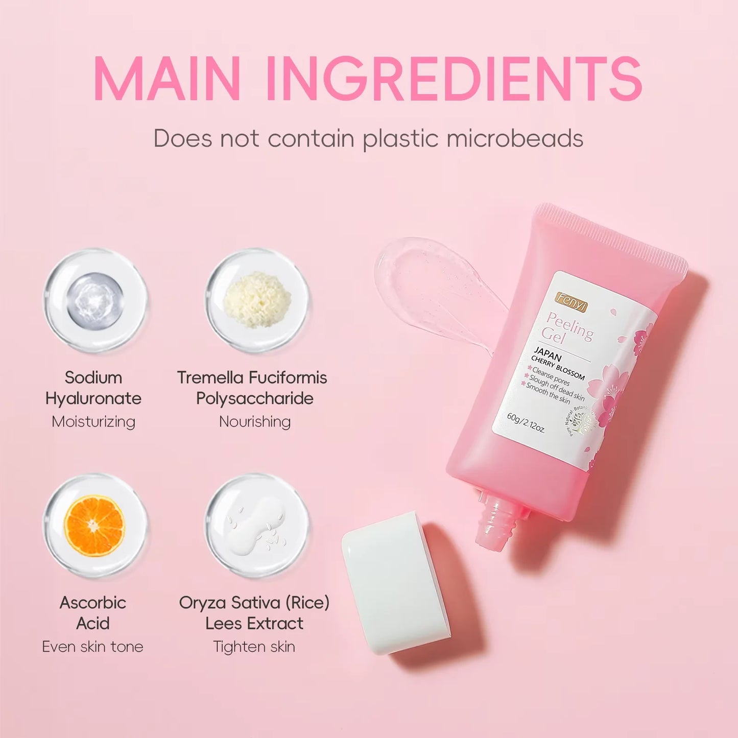 Gel Exfoliant Sakura — Nettoyage Profond & Éclat Naturel
