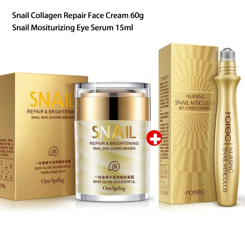 Crème Bave d'Escargot & Collagène — Anti-âge & Éclat Unifié