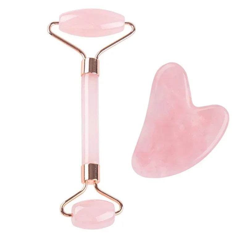 Set Roller Jade + Gua Sha — Rituel Anti-rides & Drainage