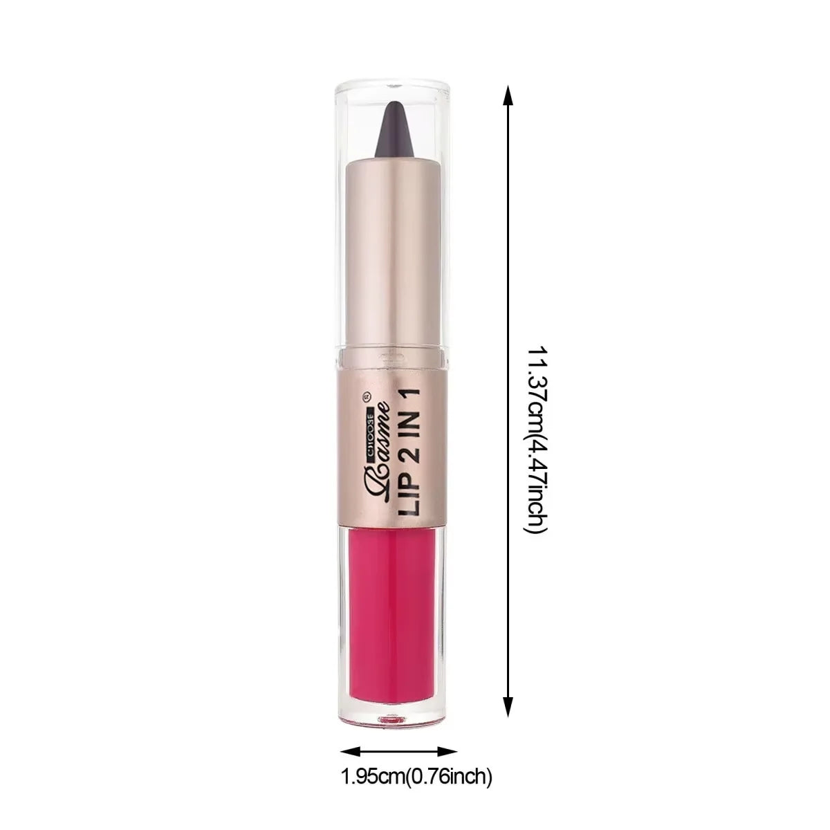 Rouge à Lèvres 2-en-1 & Gloss – Longue Tenue Waterproof