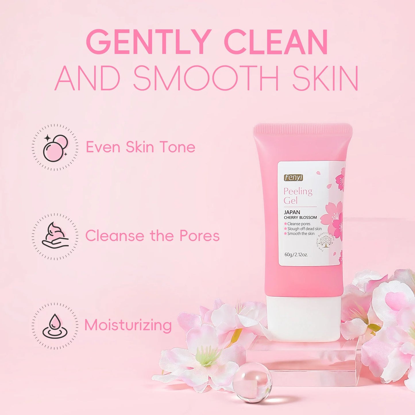 Gel Exfoliant Sakura — Nettoyage Profond & Éclat Naturel