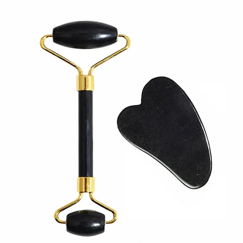 Set Roller Jade + Gua Sha — Rituel Anti-rides & Drainage