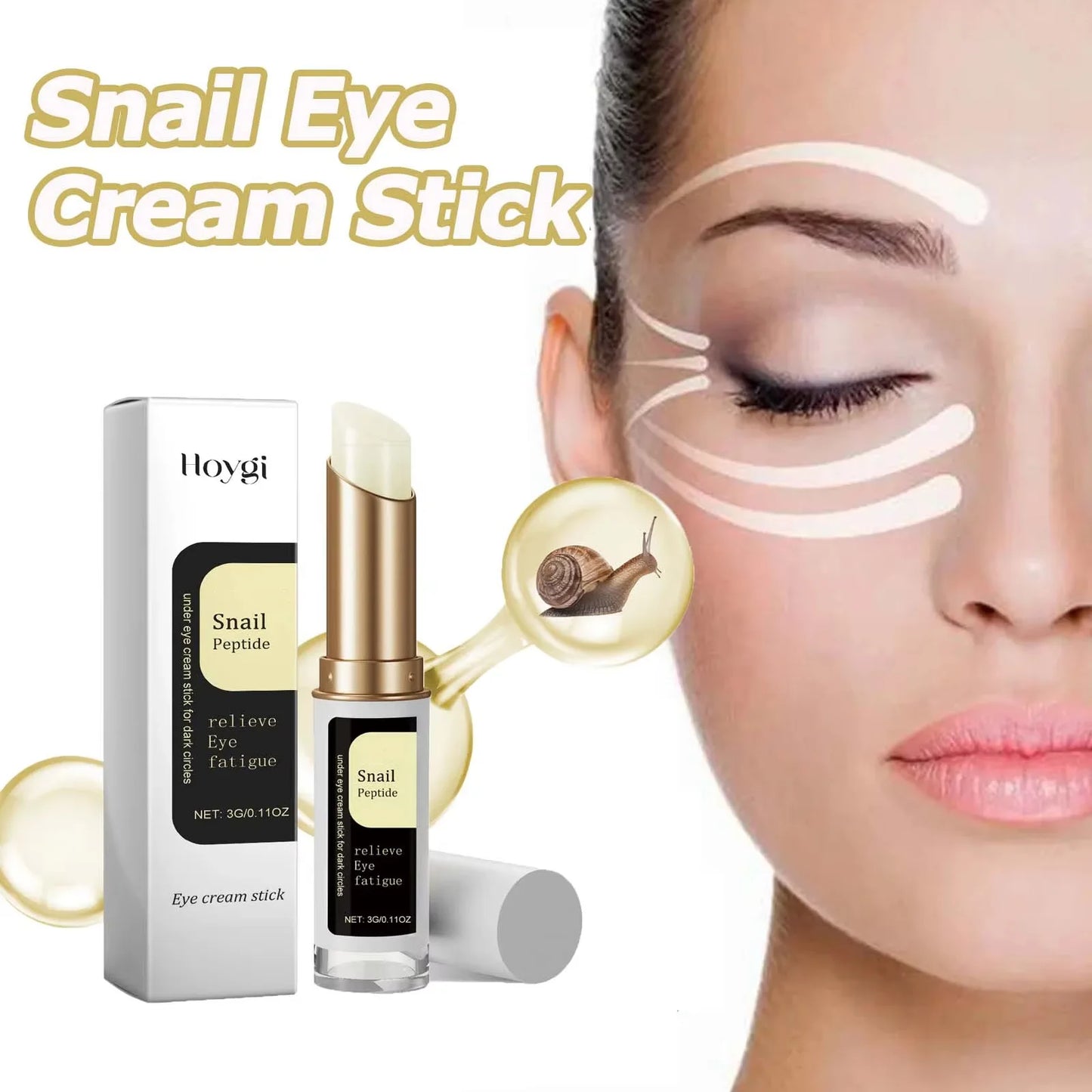 Stick Contour des Yeux Escargot & Collagène – Anti-Cernes